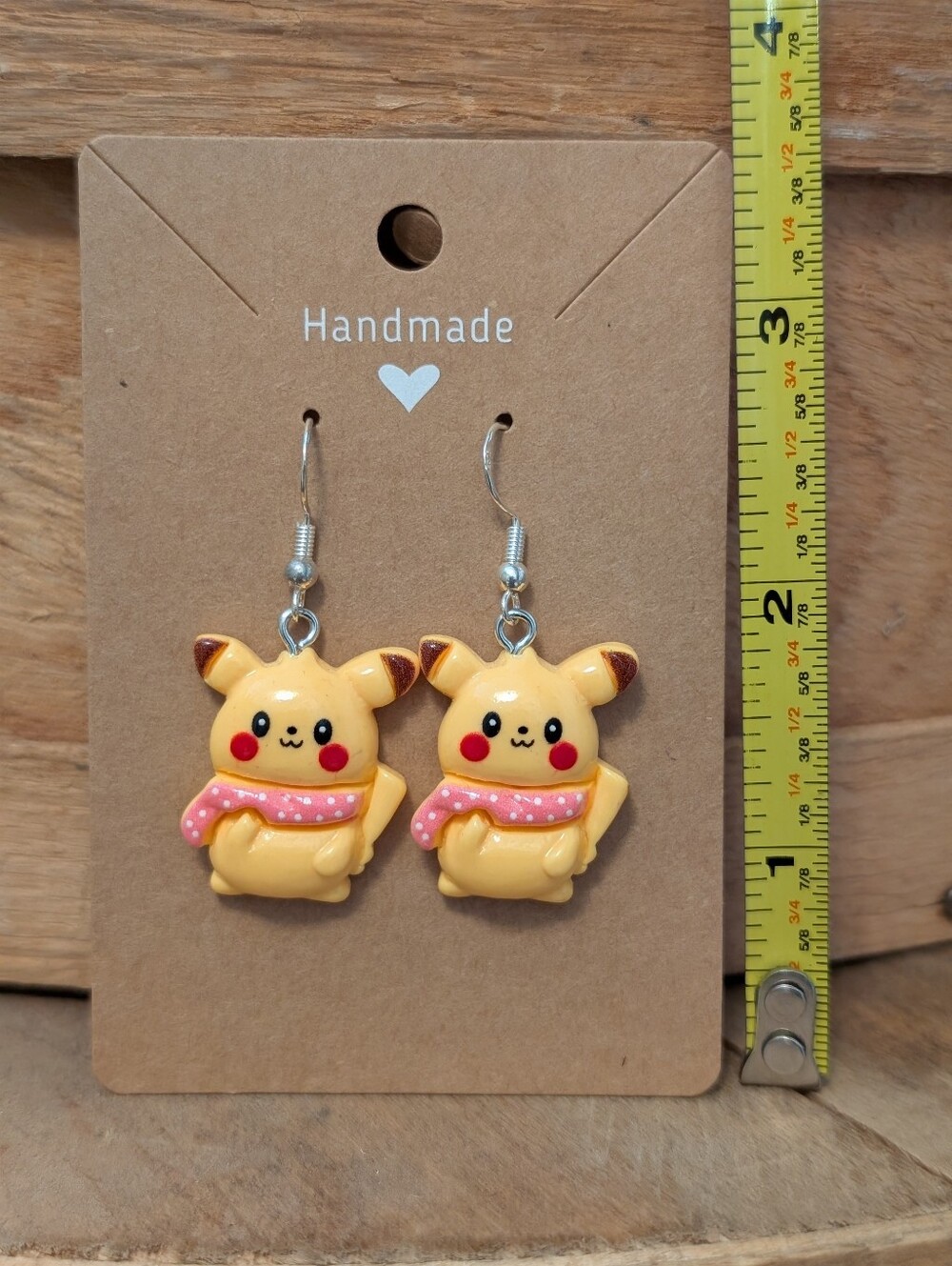 Anime Pokemon Pikachu Earrings NEW
